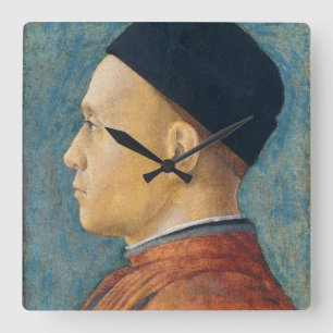 Reloj Cuadrado Retrato de un hombre, C. 1470 (tempera en el