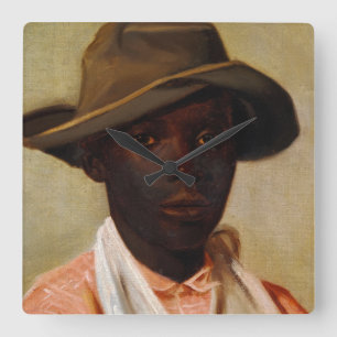 Reloj Cuadrado Retrato de un niño por Camille Pissarro