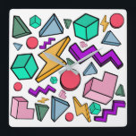 Reloj Cuadrado Retro de cosecha estética de los años 80<br><div class="desc">Los años 80 fueron asombrosos y si se pierden todos los colores y formas de esa época,  este es un gran producto para usted o para regalo a amigos y familia.</div>