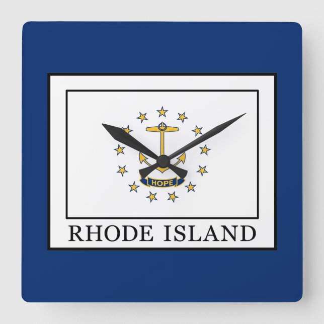 Reloj Cuadrado Rhode Island (Anverso)