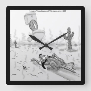 Reloj Cuadrado Rick London Funny Dog Mirage Square Wall Clock