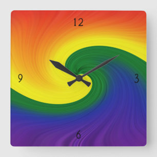 Reloj Cuadrado Ride the Wave  Square Wall Clock