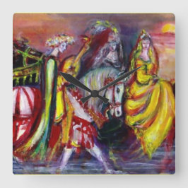 RELOJ CUADRADO RIDERS EN LA NOCHE