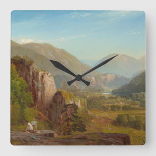 Reloj Cuadrado Río Juniata, Pennsylvania, por Thomas Moran
