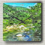 Reloj Cuadrado Río Vallarta Sur 0366<br><div class="desc">Pintura de la colección "Vallarta River South 0366" Personalizar tu reloj de pared para crear una pieza de declaración de decoración funcional de la pared familiar que coincida perfectamente con tu decoración de casa, o dársela como un regalo personalizado. Personalice en la página del producto o haga clic en el...</div>