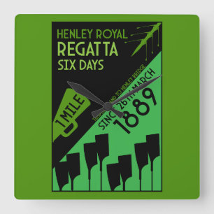 Reloj Cuadrado Ríos británicos Thames Regatta