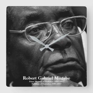 Reloj Cuadrado Robert G. Mugabe, presidente de Zimbabue