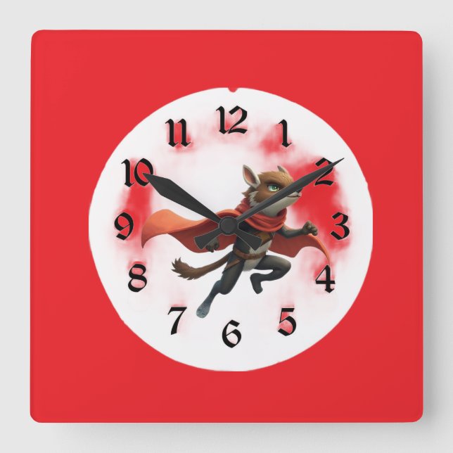 Reloj Cuadrado Robin Hood (Anverso)