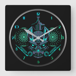 Reloj Cuadrado Robo Skull