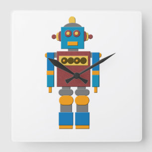 Reloj Cuadrado Robot Clock