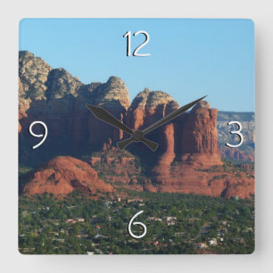 Reloj Cuadrado Roca de café I en Sedona Arizona