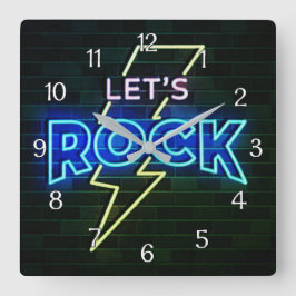 Reloj Cuadrado Rock Lightning Bolt