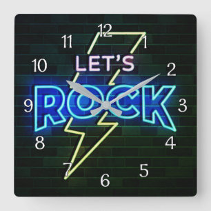 Reloj Cuadrado Rock Lightning Bolt