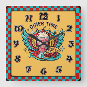 Reloj Cuadrado Rockabilly