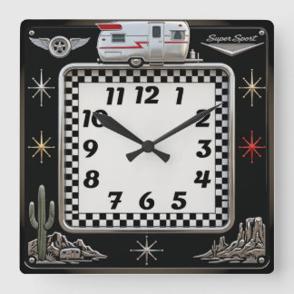 Reloj Cuadrado Rockabilly