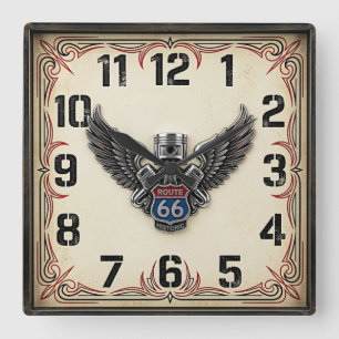 Reloj Cuadrado Rockabilly 