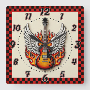 Reloj Cuadrado Rockabilly