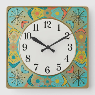 Reloj Cuadrado Rockabilly