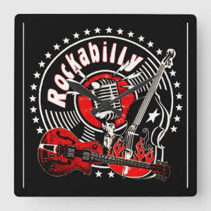 Reloj Cuadrado rockabilly clock