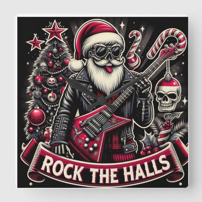 Reloj Cuadrado Rodeando el suéter feo (Anverso)