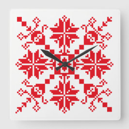 Reloj Cuadrado Rojo de Tartlau