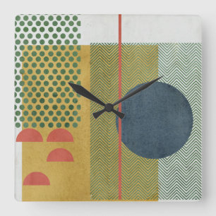 Reloj Cuadrado Rojo solar IV