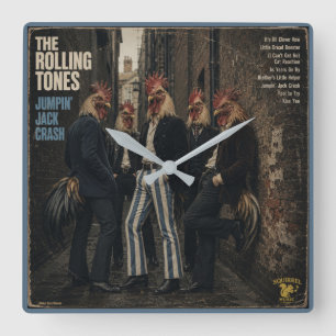 Reloj Cuadrado Rolling Tones: una parodia