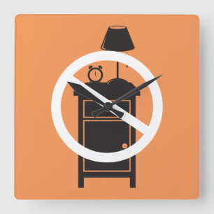 Reloj Cuadrado Rollo de una noche