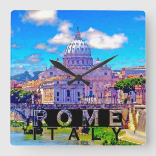 Reloj Cuadrado Roma