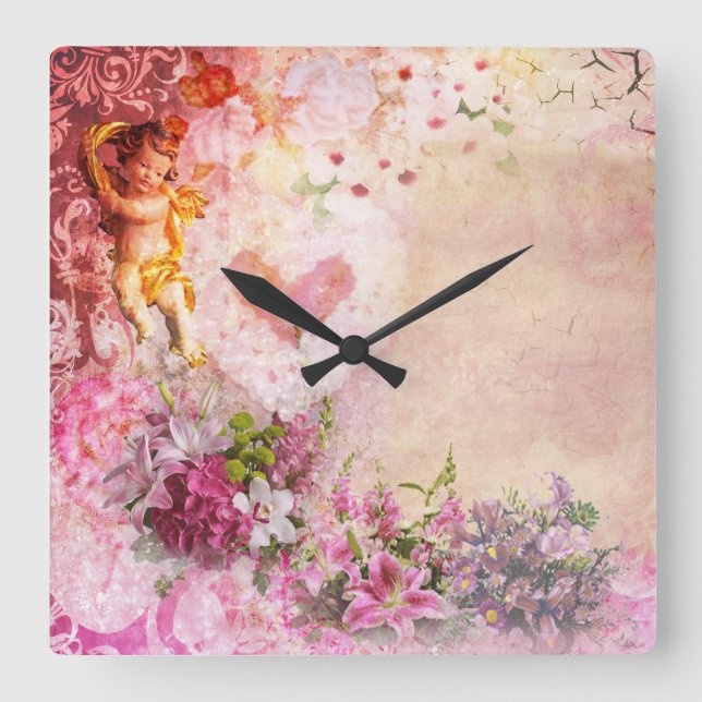 Reloj Cuadrado Romance Wall Clock (Anverso)