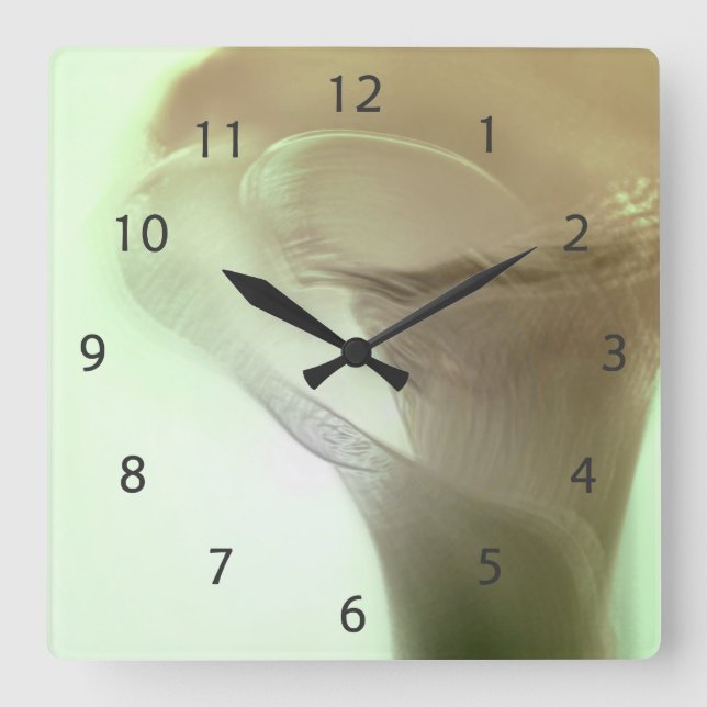Reloj Cuadrado Romantic Flower Detail (Anverso)