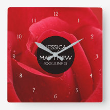 Romántico Boda floral rosa rojo