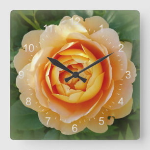 Reloj Cuadrado Rosa dorado