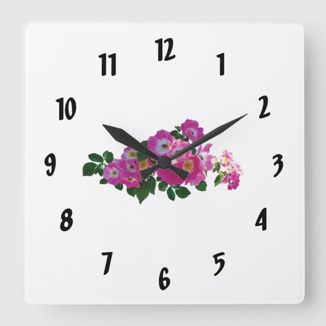 Reloj Cuadrado Rosa Rambler rosa (Anverso)