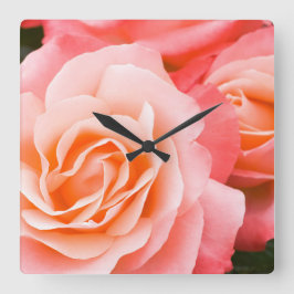 Reloj Cuadrado Rosa rosa