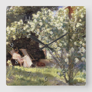 Reloj Cuadrado Rosas de Les de Kroyer
