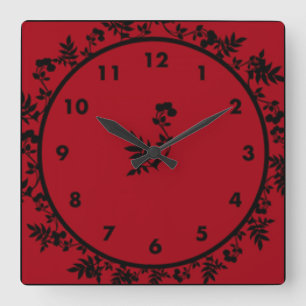 Reloj Cuadrado Rosey Wine