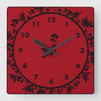 Reloj Cuadrado Rosey Wine