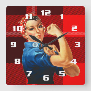 Reloj Cuadrado Rosie the Riveter