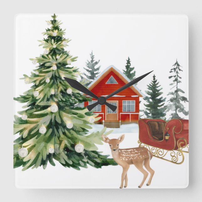 Reloj Cuadrado Round Wall Clock (Anverso)