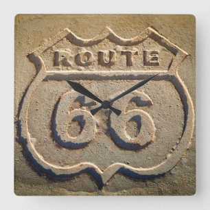 Reloj Cuadrado Route 66 historic sign, Arizona