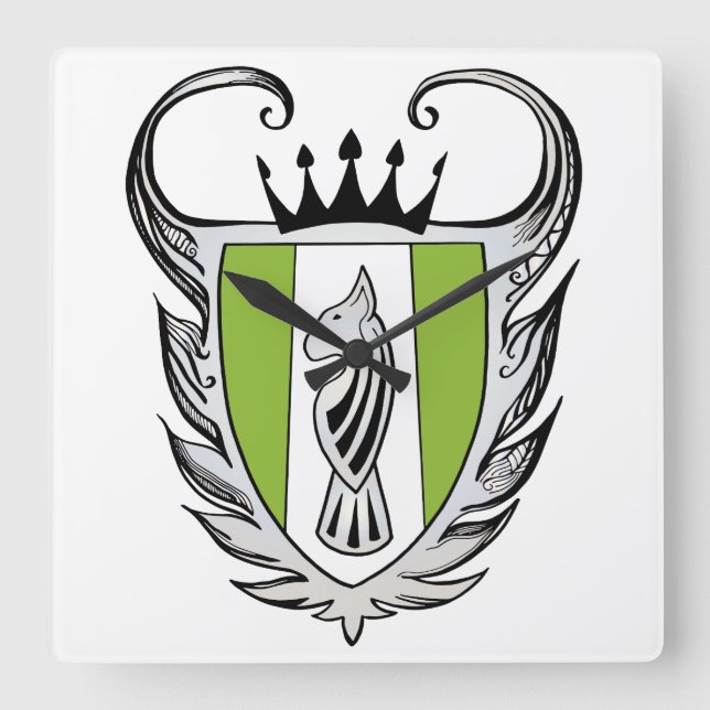 Reloj Cuadrado Royal Bull Terrier (Anverso)