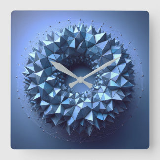 Reloj Cuadrado rueda piramides