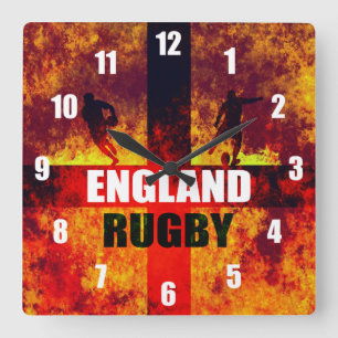 Reloj Cuadrado Rugby de Inglaterra