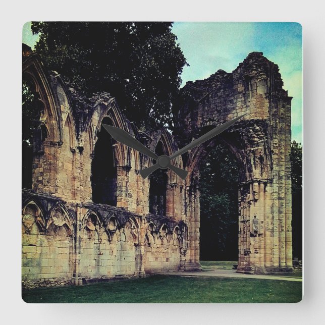 Reloj Cuadrado Ruinas (Anverso)