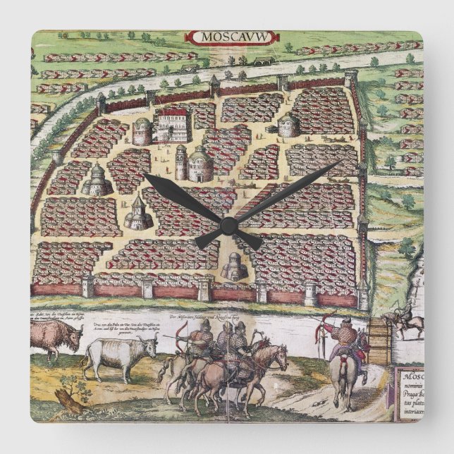 RELOJ CUADRADO RUSIA: MOSCÚ, 1591 (Anverso)