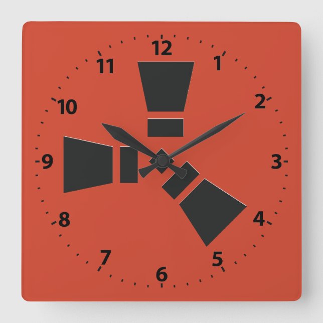 Reloj Cuadrado RUST Wall Clock (Anverso)