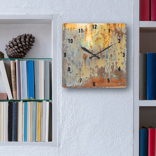 Reloj Cuadrado Rusty Steel (Subido por el creador)