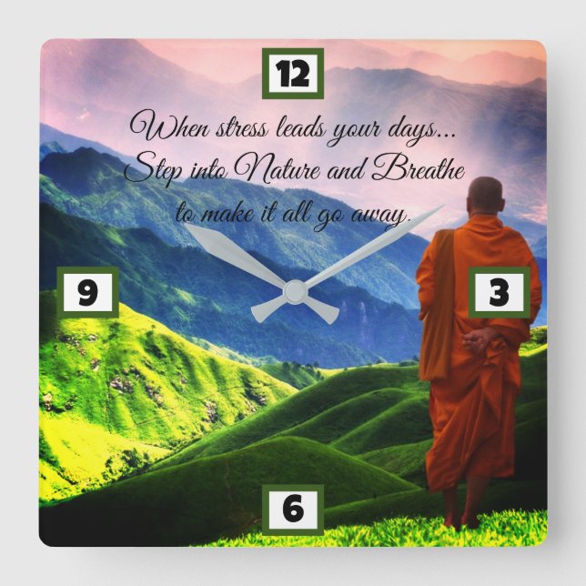 Reloj Cuadrado Sabiduría natural (Anverso)