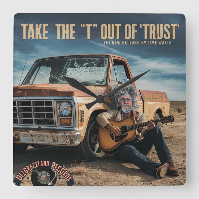 Reloj Cuadrado Sacar la "T" de la "confianza" (Anverso)